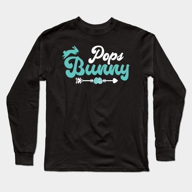 Pops Bunny Matching Family Happy Easter Day Rabbit Egg Long Sleeve T-Shirt by BramCrye